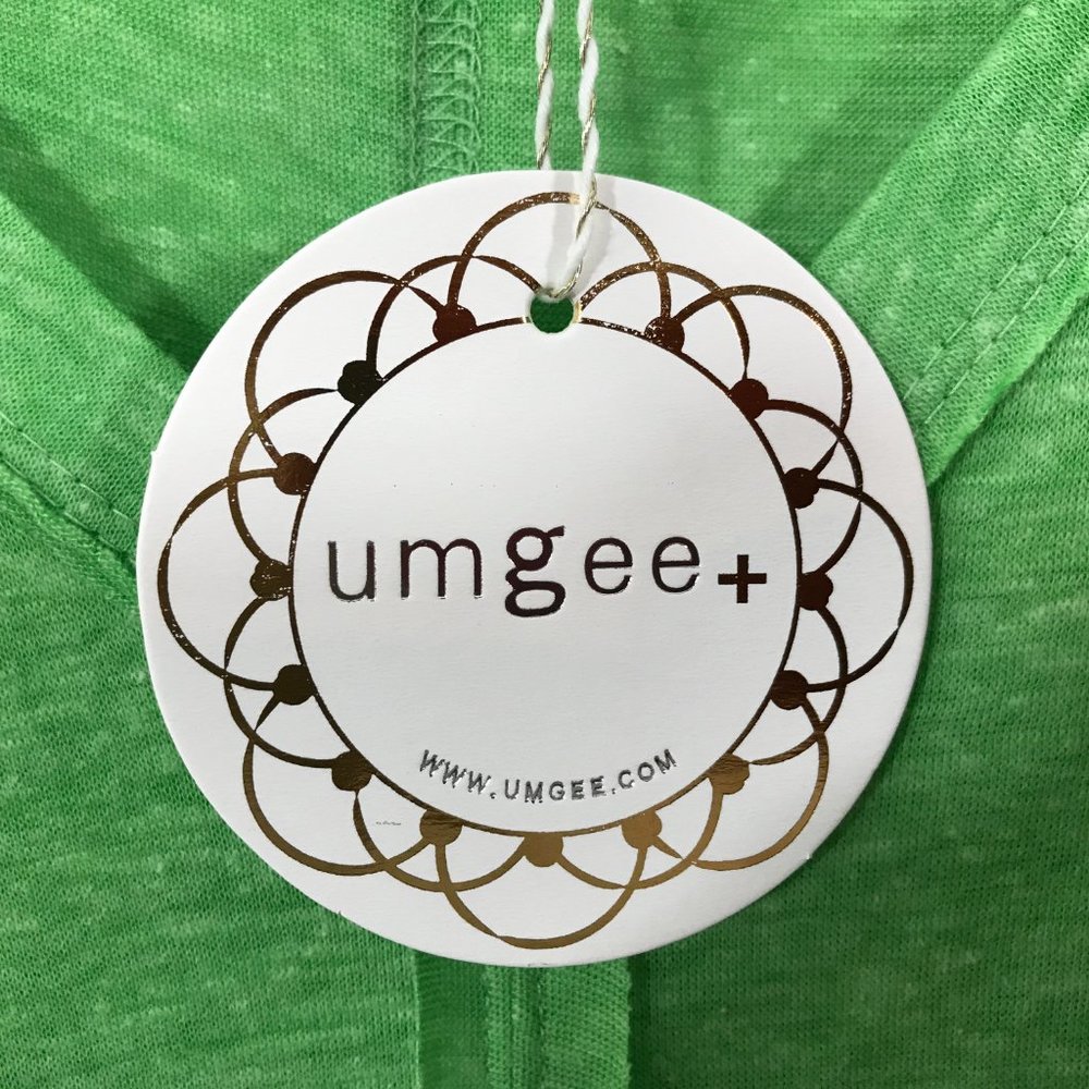 Umgee Short Sleeve Casual Top Green 1X - Picture 8 of 9
